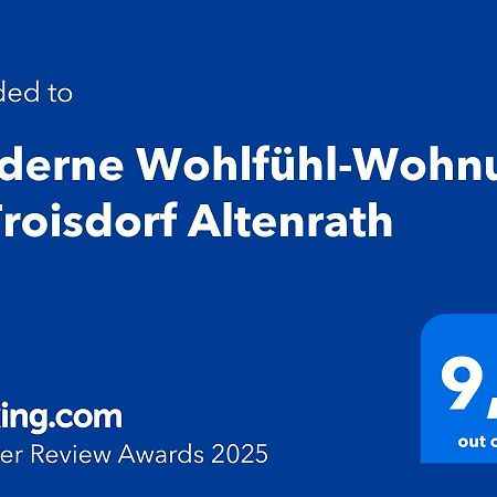 Moderne Wohlfuehl-Wohnung In Troisdorf Altenrath Екстериор снимка